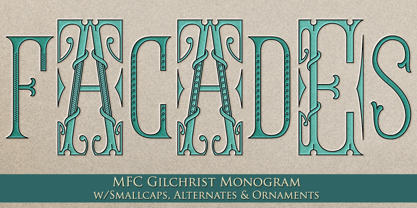 MFC Gilchrist Monogram Font Poster 6