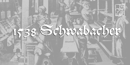 1538 Schwabacher Font Poster 3
