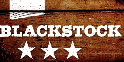 Blackstock Font Poster 5