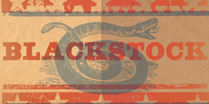 Blackstock Font Poster 1