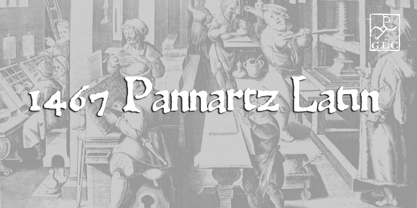 1467 Pannartz Latin Font Poster 3