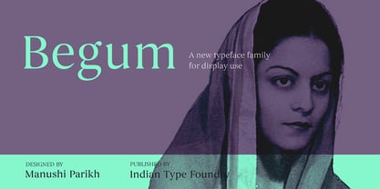 Begum Font Poster 1