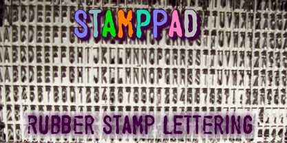 Stamppad Font Poster 1