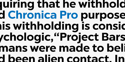 Chronica Pro Font Poster 11