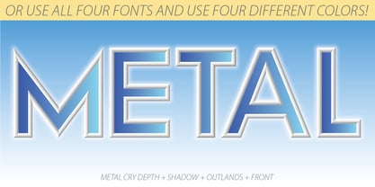 Metal Cry Font Poster 10