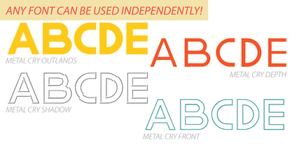 Metal Cry Font Poster 6