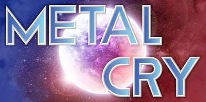 Metal Cry Font Poster 1