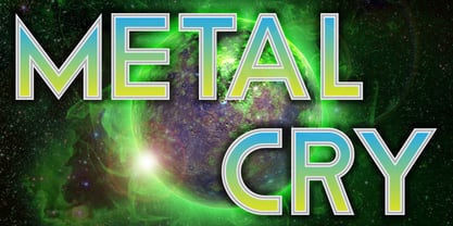 Metal Cry Font Poster 2