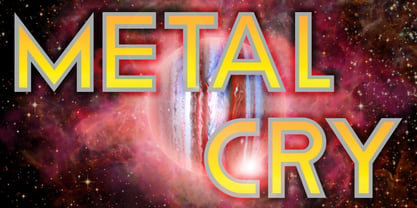 Metal Cry Font Poster 3