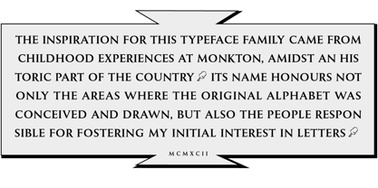 Monkton Font Poster 2