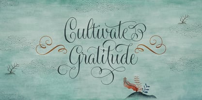 Gratitude Script Fuente Póster 10