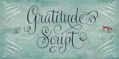 Gratitude Script Font Poster 1