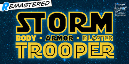 Stormtrooper Font Poster 1