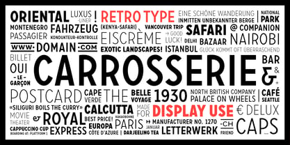 Carrosserie Font Poster 1