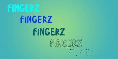 Fingerz Font Poster 2