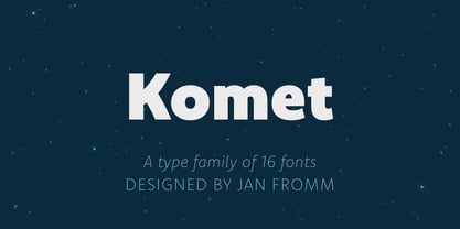 Komet Font Poster 1