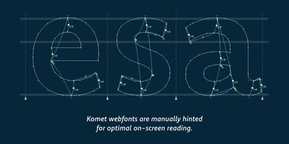 Komet Font Poster 9