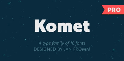Komet Pro Font Poster 1