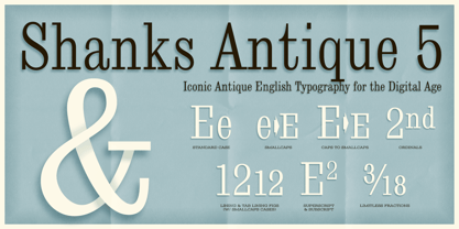 Shanks Antique 5 AOE Pro Font Poster 1