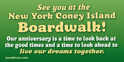 Boardwalk Font Poster 1