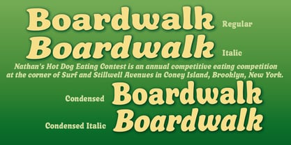 Boardwalk Font Poster 2