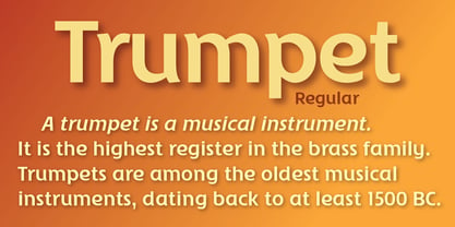 Trumpet Font Poster 2