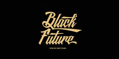 Black Future Font Poster 1