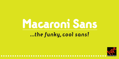 Macaroni Sans Police Poster 3