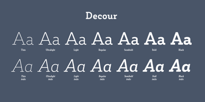 Decour Font Poster 10