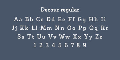 Decour Font Poster 5