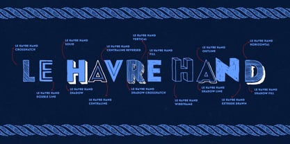 Le Havre Hand Font Poster 4