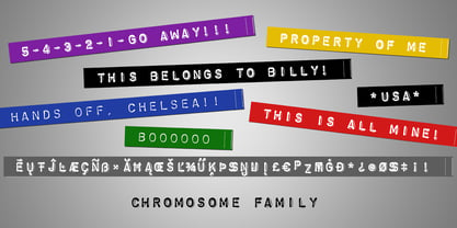 Chromosome Font Poster 3
