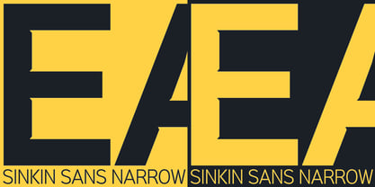 Sinkin Sans Narrow Font Poster 2