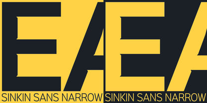 Sinkin Sans Narrow Fuente Póster 2