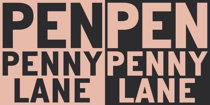 Penny Lane Font Poster 2