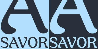 Savor Font Poster 2