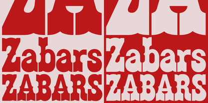 Zabars Font Poster 2