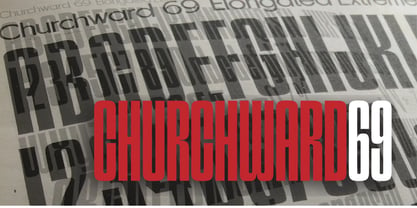 Churchward 69 Font Poster 5