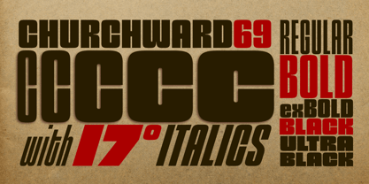 Churchward 69 Font Poster 3