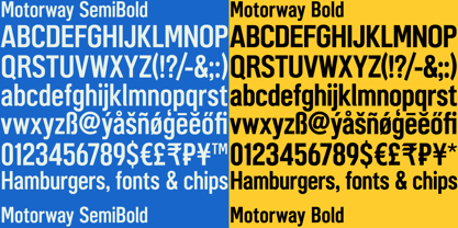 Motorway Font Poster 2