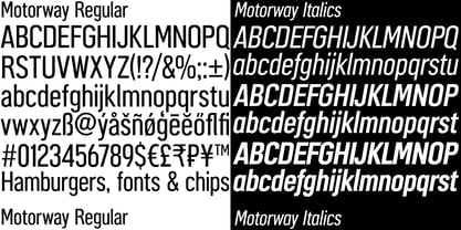 Motorway Font Poster 3