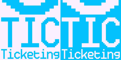 Ticketing Font Poster 2