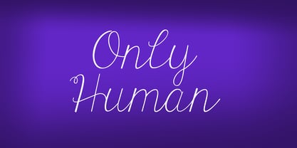 KG Only Human Font Poster 1