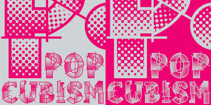 Pop Cubism Font Poster 2