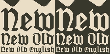 New Old English Fuente Póster 2