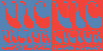 Victor Moscoso Font Poster 2