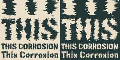 This Corrosion Font Poster 2