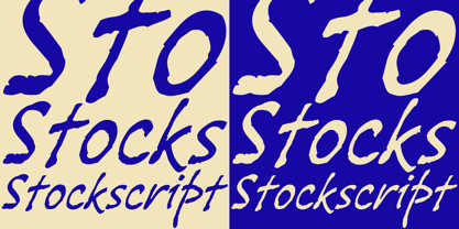Stockscript Font Poster 2