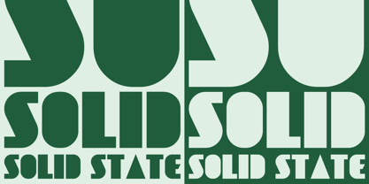 Solid State Font Poster 2