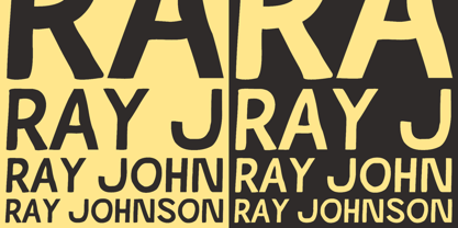 Ray Johnson Font Poster 2
